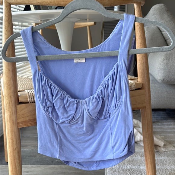 Aritzia Women's Blue Sleeveless Top - Picture 1 of 3